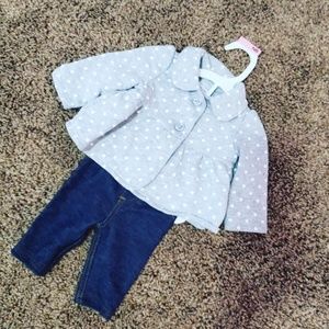 Newborn polka dot outfit